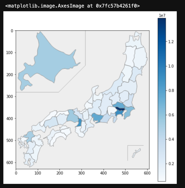【Japanmapで可視化】Pythonで県別データを日本地図に色分け表示させる方法